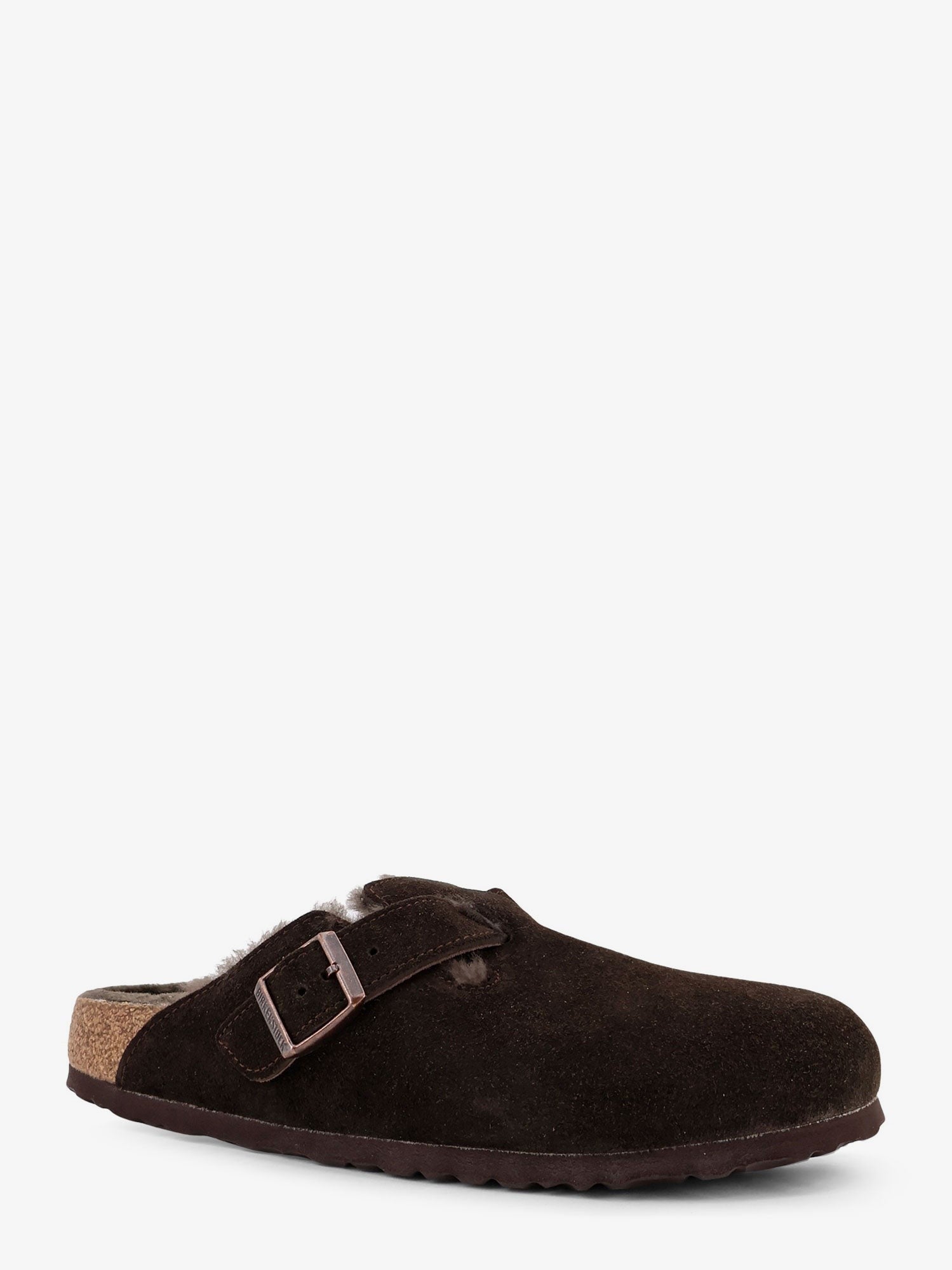 Birkenstock Boston VL/Shearling suede mule