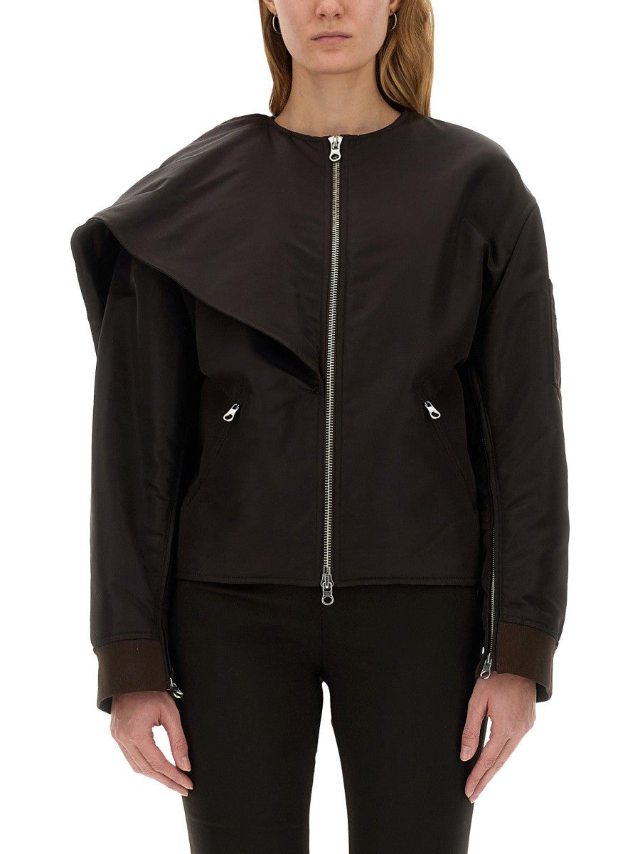 COURREGES BOW NECK BOMBER JACKET