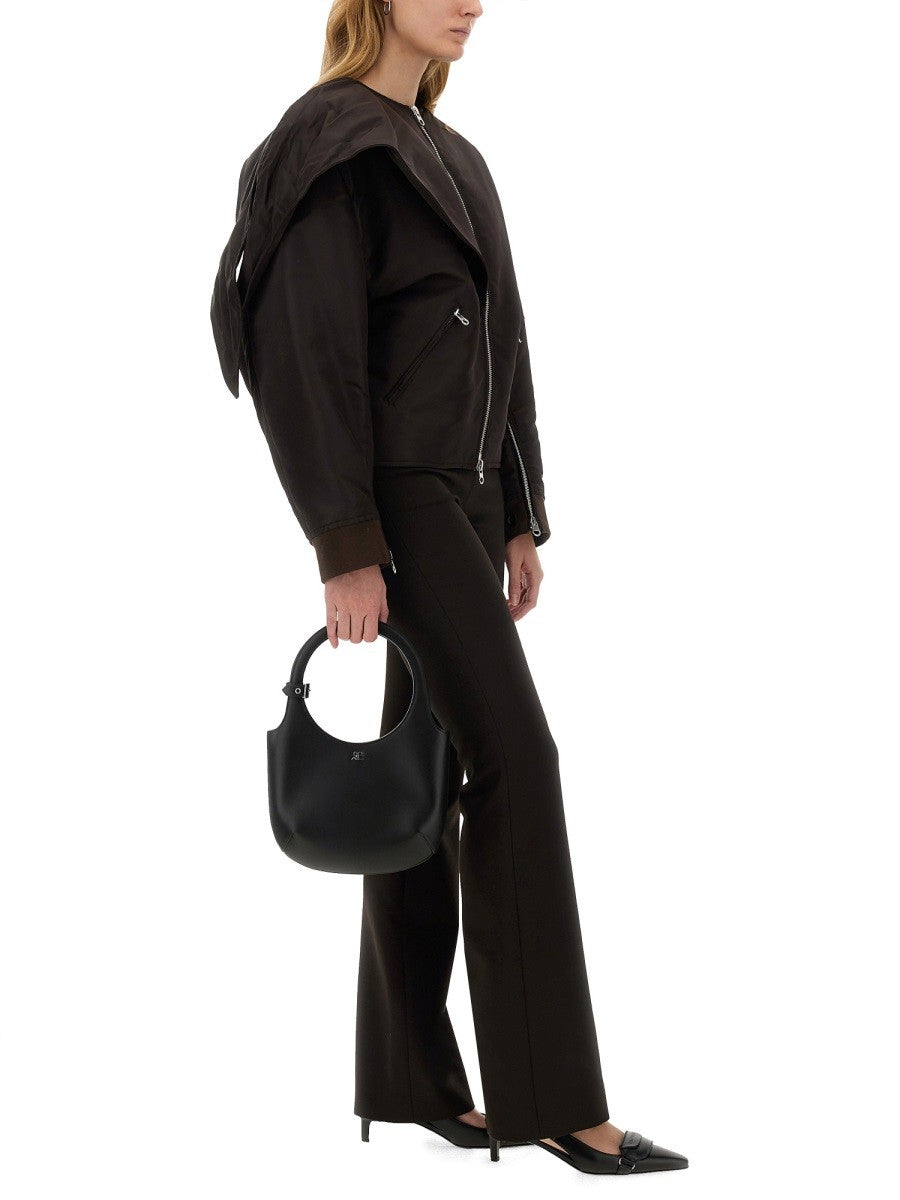 COURREGES BOW NECK BOMBER JACKET