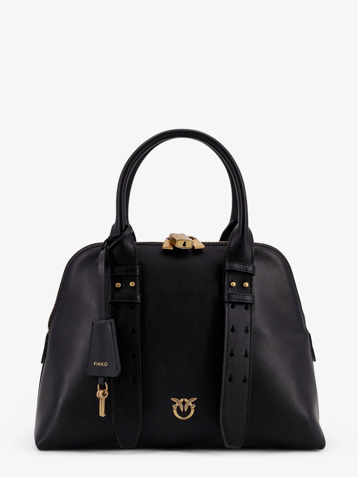 Pinko Bowling bag leather shoulder bag