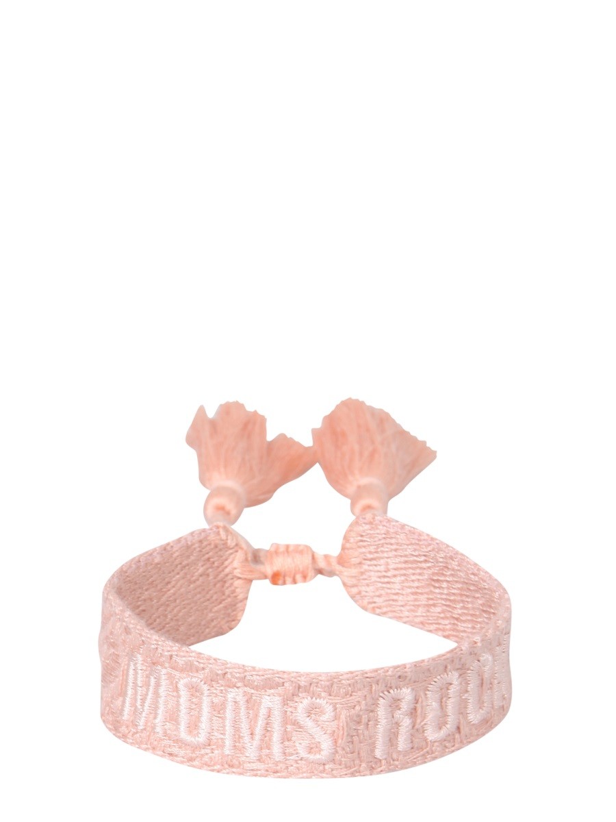 LABEL K BRAIDED FABRIC BRACELET