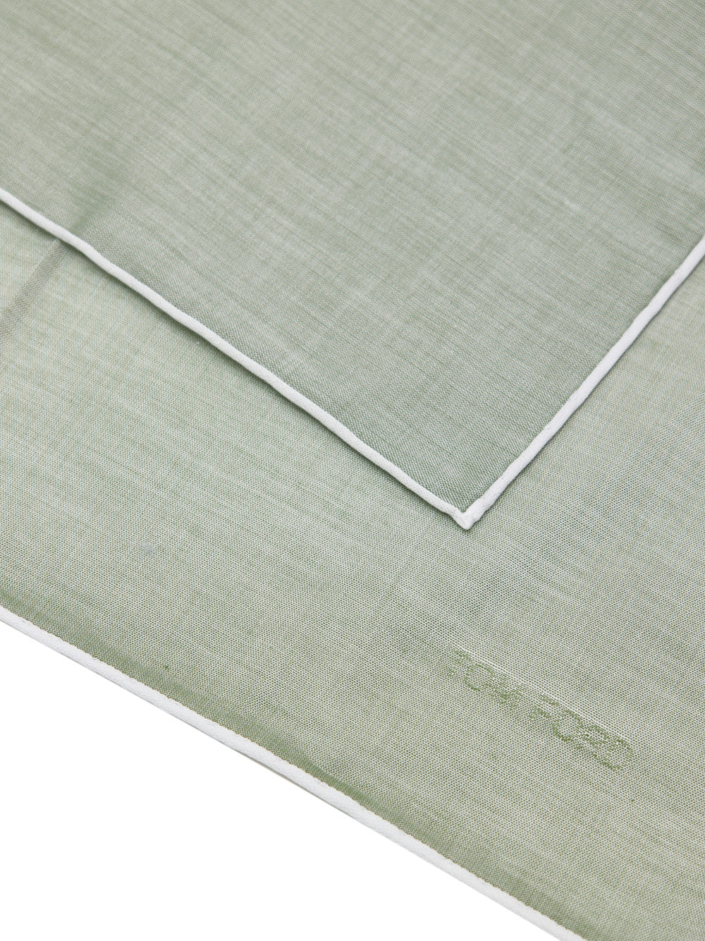 Tom Ford Green Cotton Pocket Square