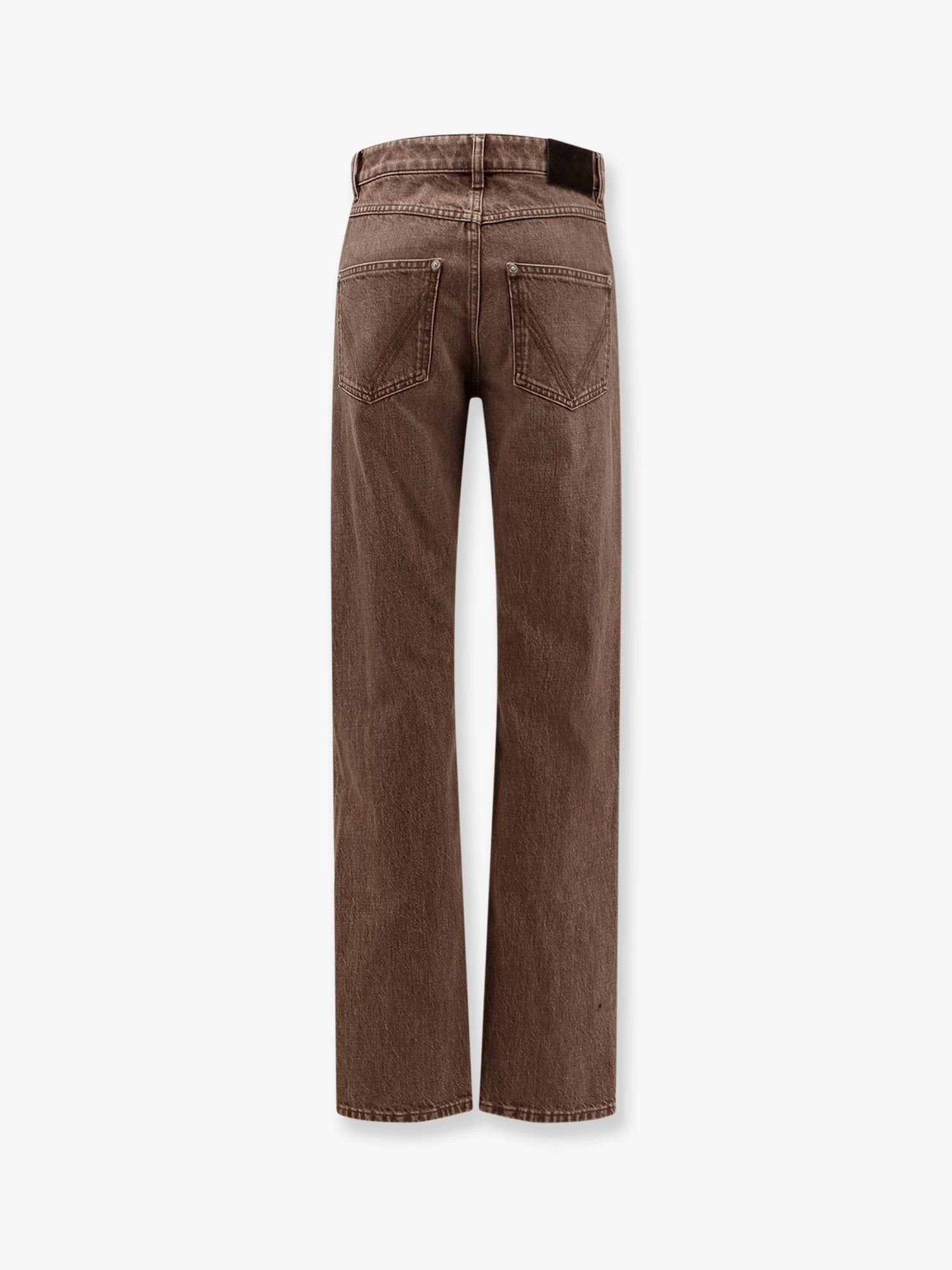 Bottega Veneta Brown washed boyfriend denim trousers