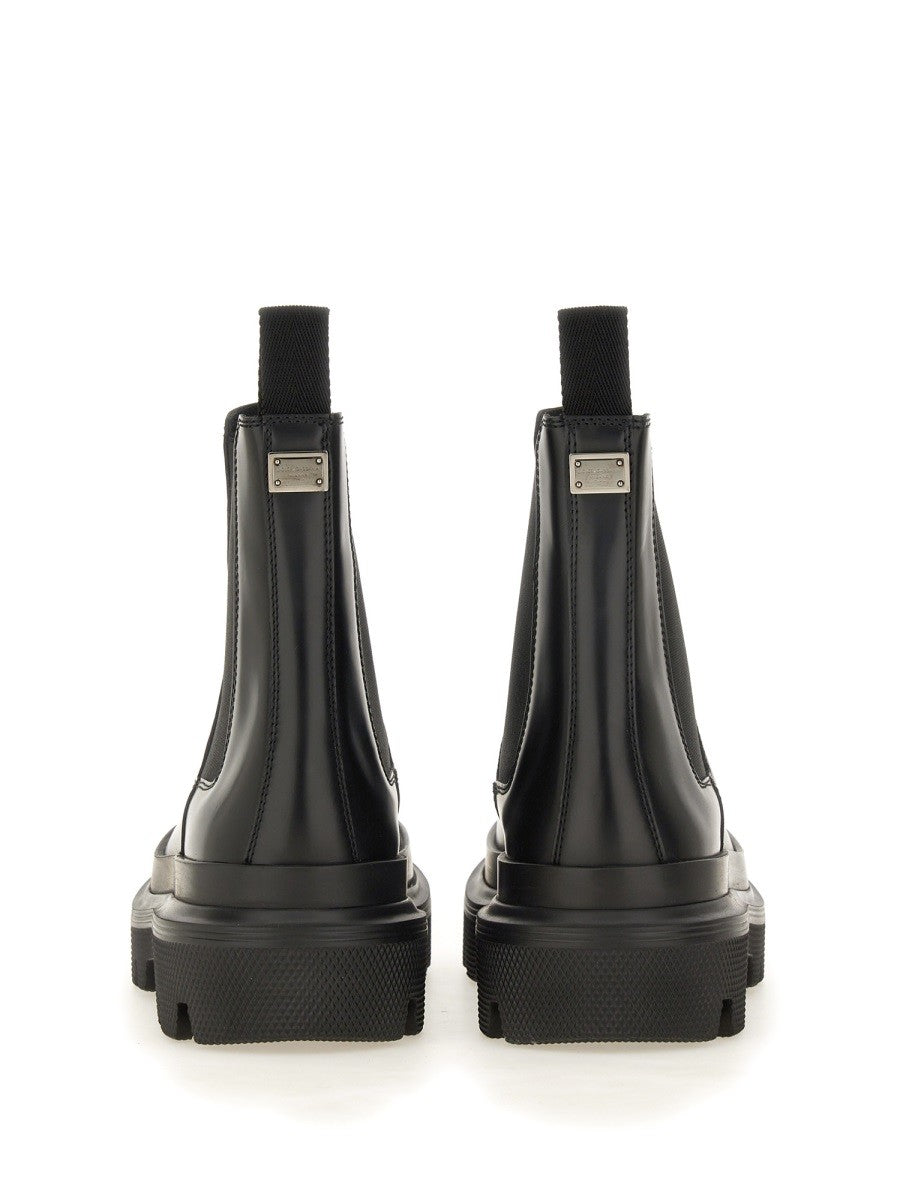 Dolce & Gabbana BRUSHED LEATHER BOOT