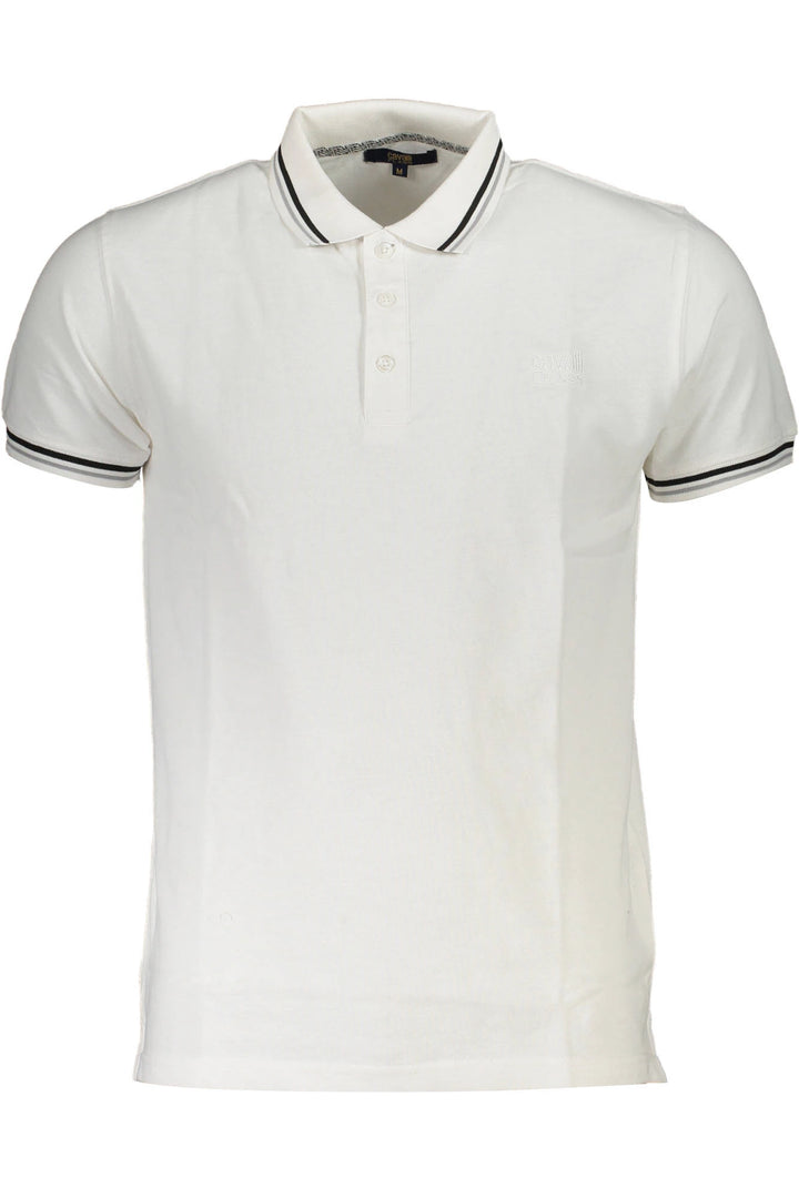 CAVALLI CLASS POLO SHORT SLEEVES MEN WHITE