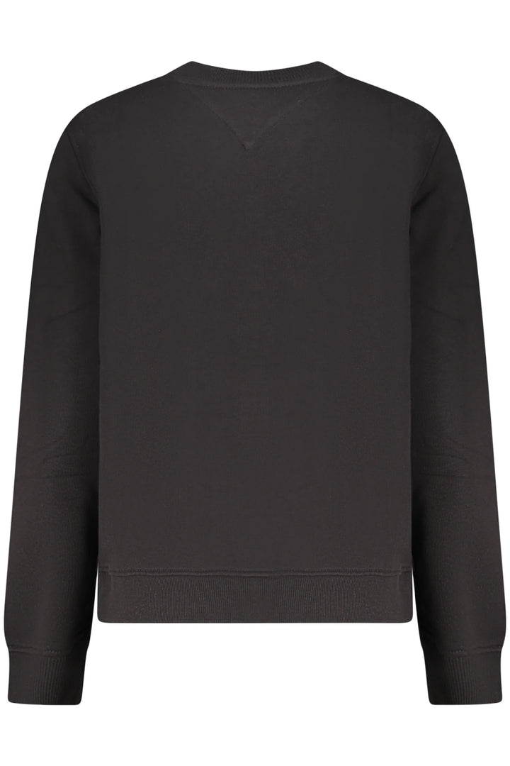 TOMMY HILFIGER WOMEN&#39;S BLACK ZIP-UP SWEATSHIRT