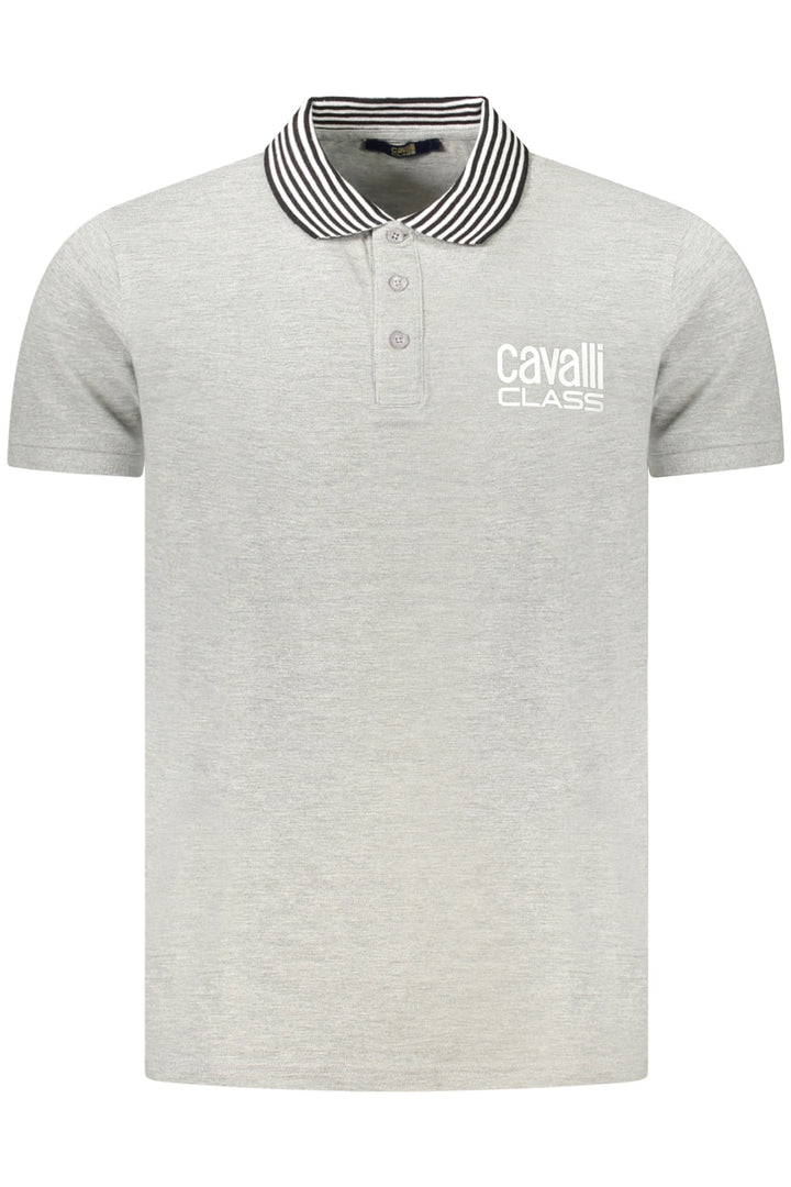 CAVALLI CLASS POLO SHORT SLEEVES MEN GREY