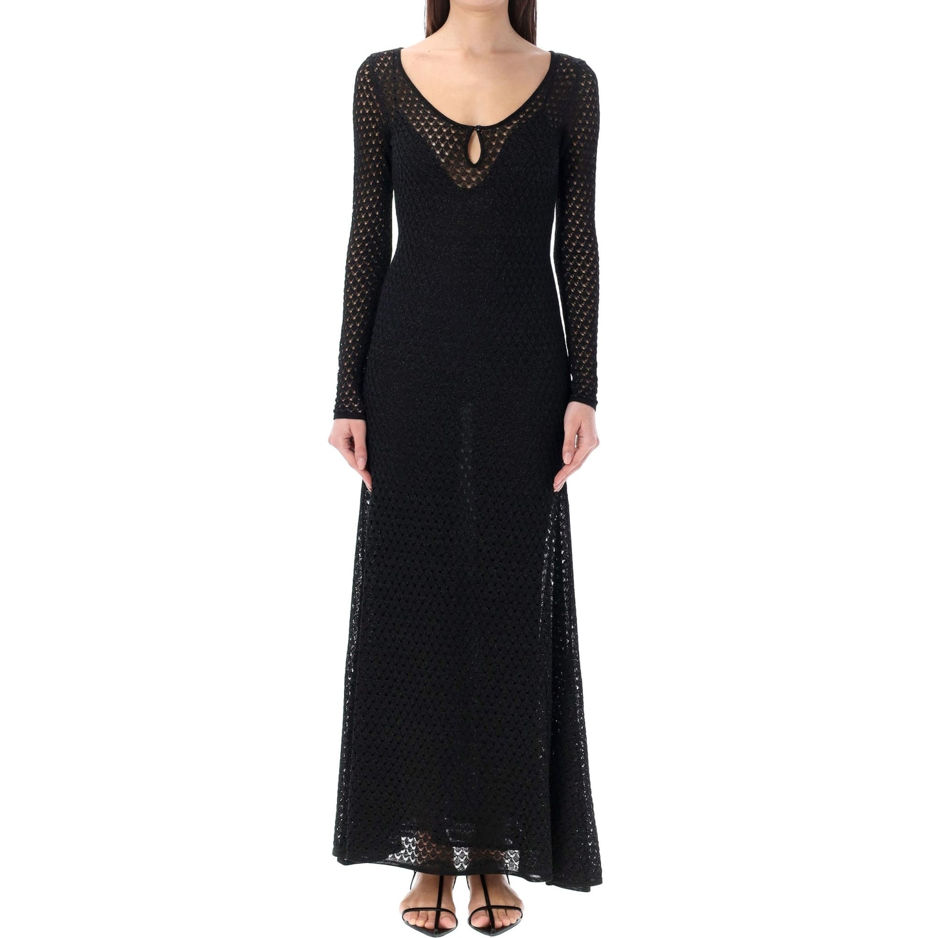 Tom Ford Lurex Crochet Maxi Dress