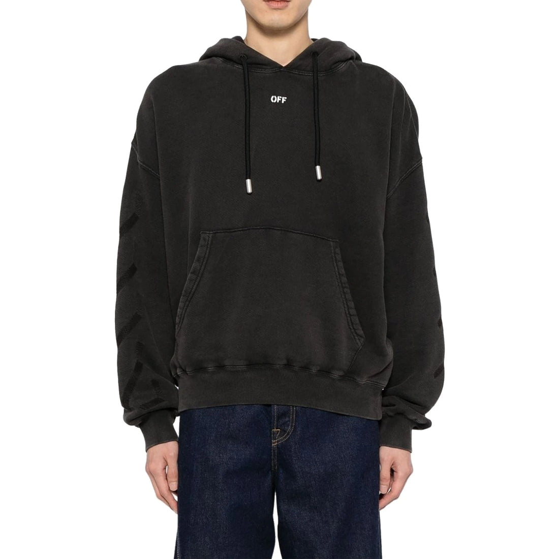 Off-White St. Matthew Over Cotton Hoodie Sweatshirt