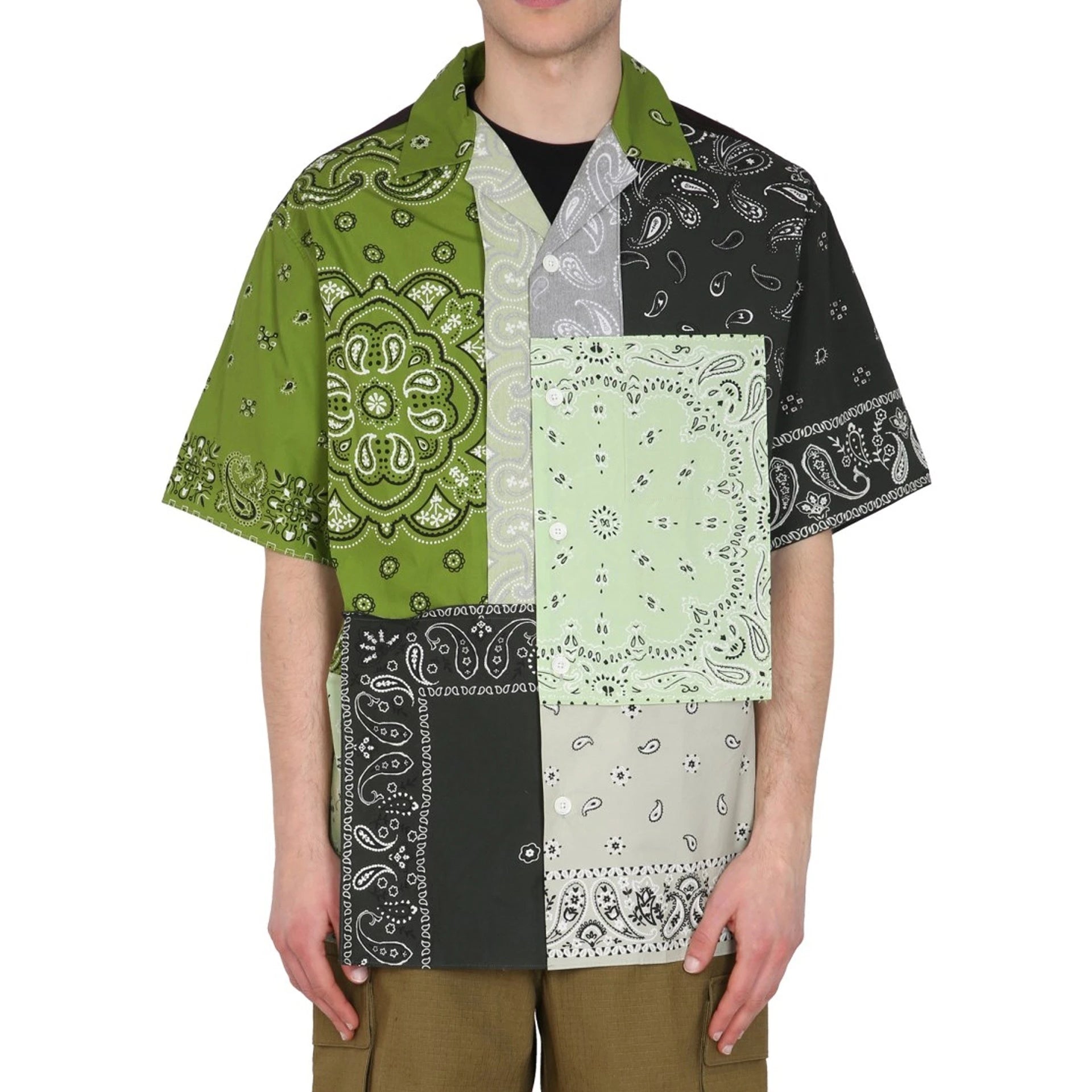 Kenzo Patchwork Cotton Shirt