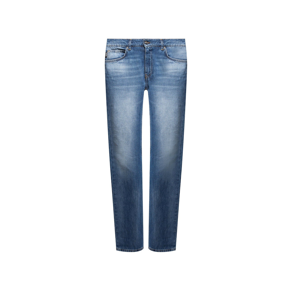 Versace Cotton Logo Denim Jeans – Siebentaschen