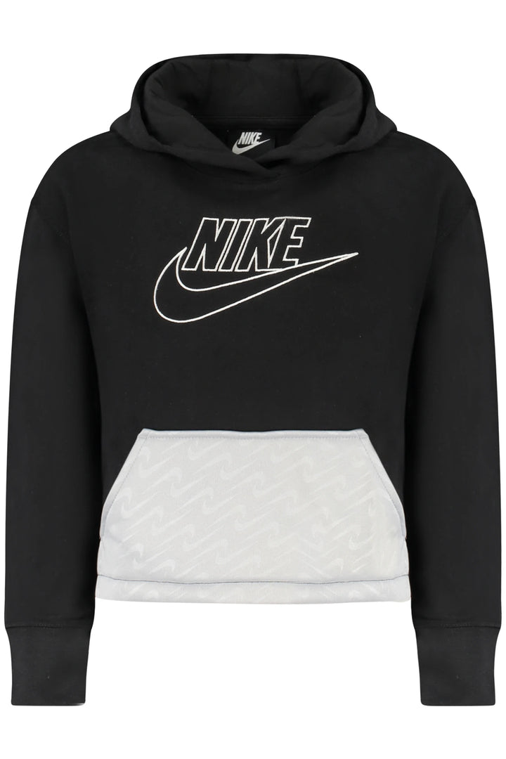 NIKE KIDS&#39; BLACK ZIP-UP SWEATSHIRT
