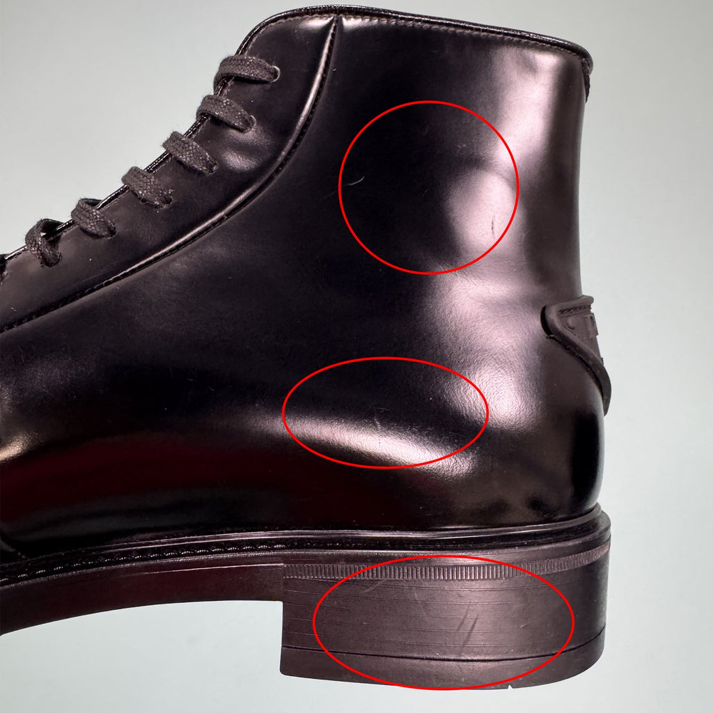 Prada Leather Ankle Boots - MEN SHOES - PRADA - Tluxy New