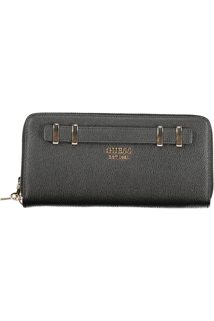 GUESS JEANS WOMEN&#39;S BLACK WALLET