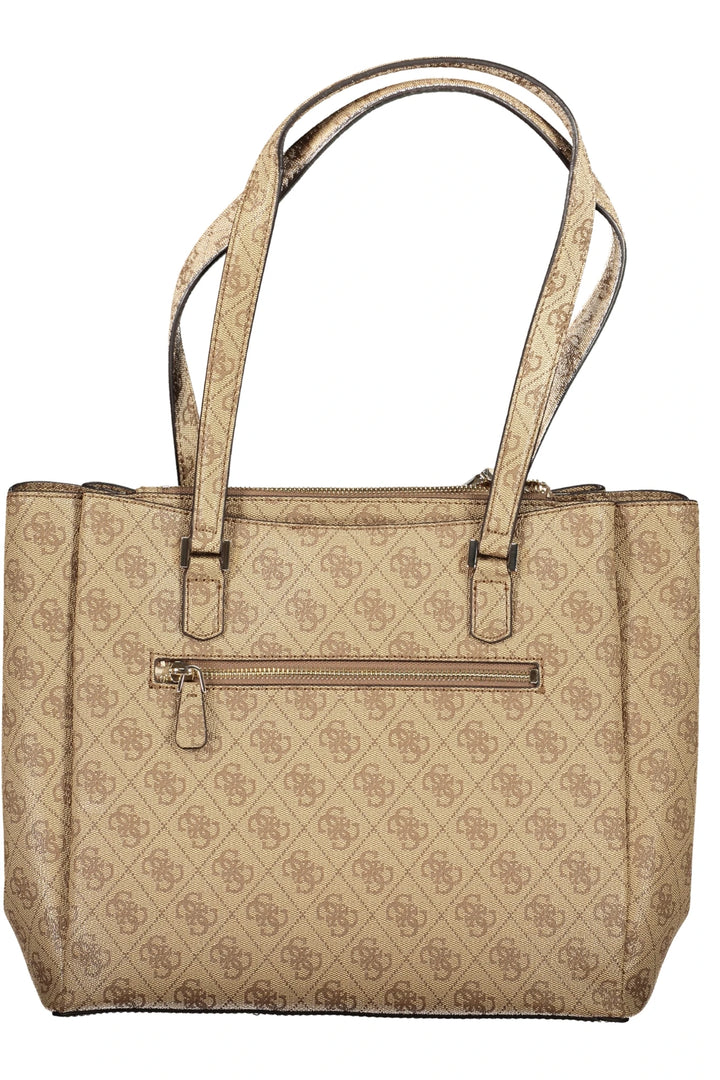 GUESS JEANS WOMEN&#39;S BEIGE BAG