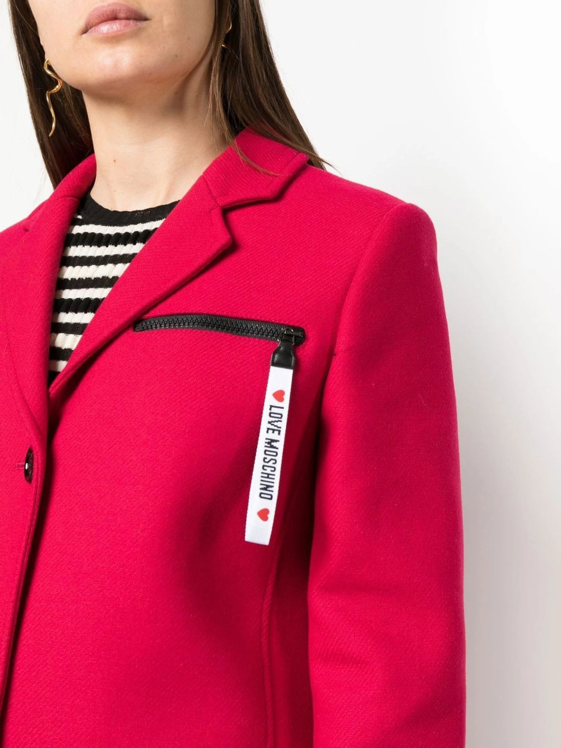 Love Moschino Coats Red Woman