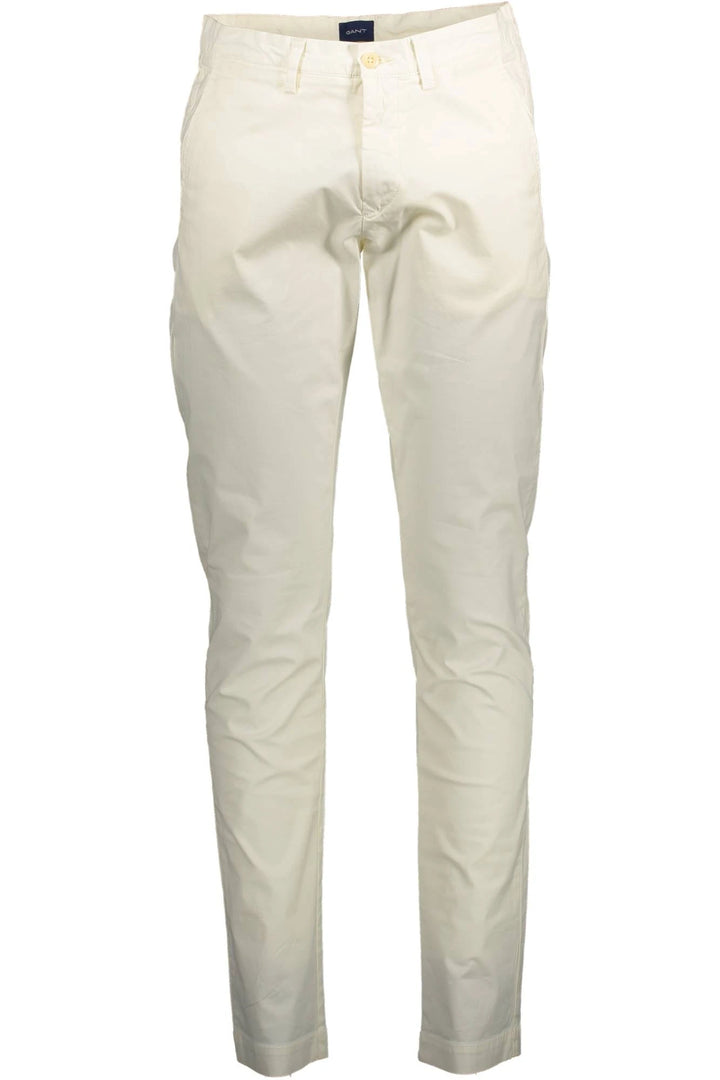 GANT MEN&#39;S WHITE TROUSERS