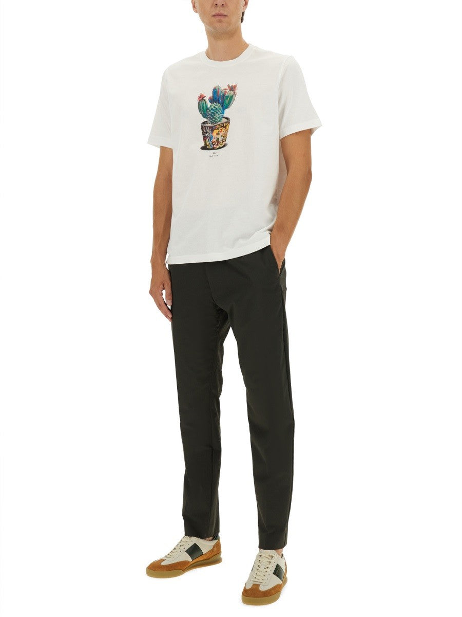 PS BY PAUL SMITH CACTUS PRINT T-SHIRT