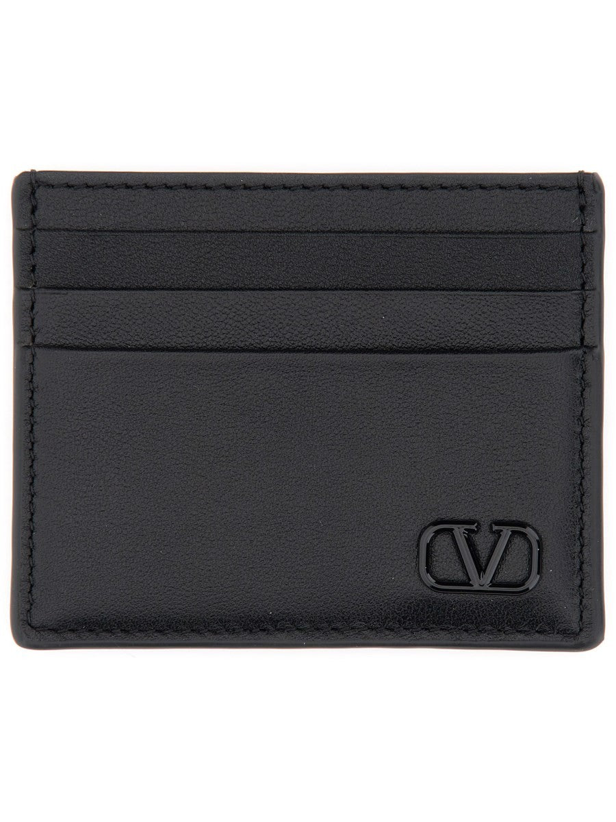 Valentino Garavani CALFSKIN "VLOGO SIGNATURE" CARD HOLDER