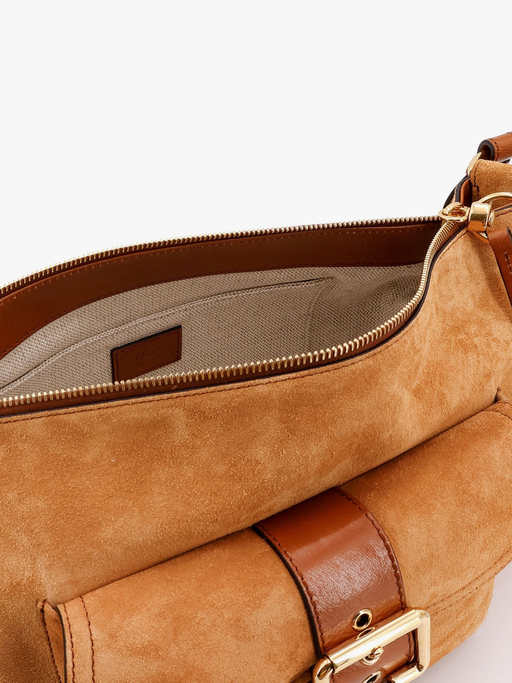 CHLOE' Camera bag suede shoulder bag