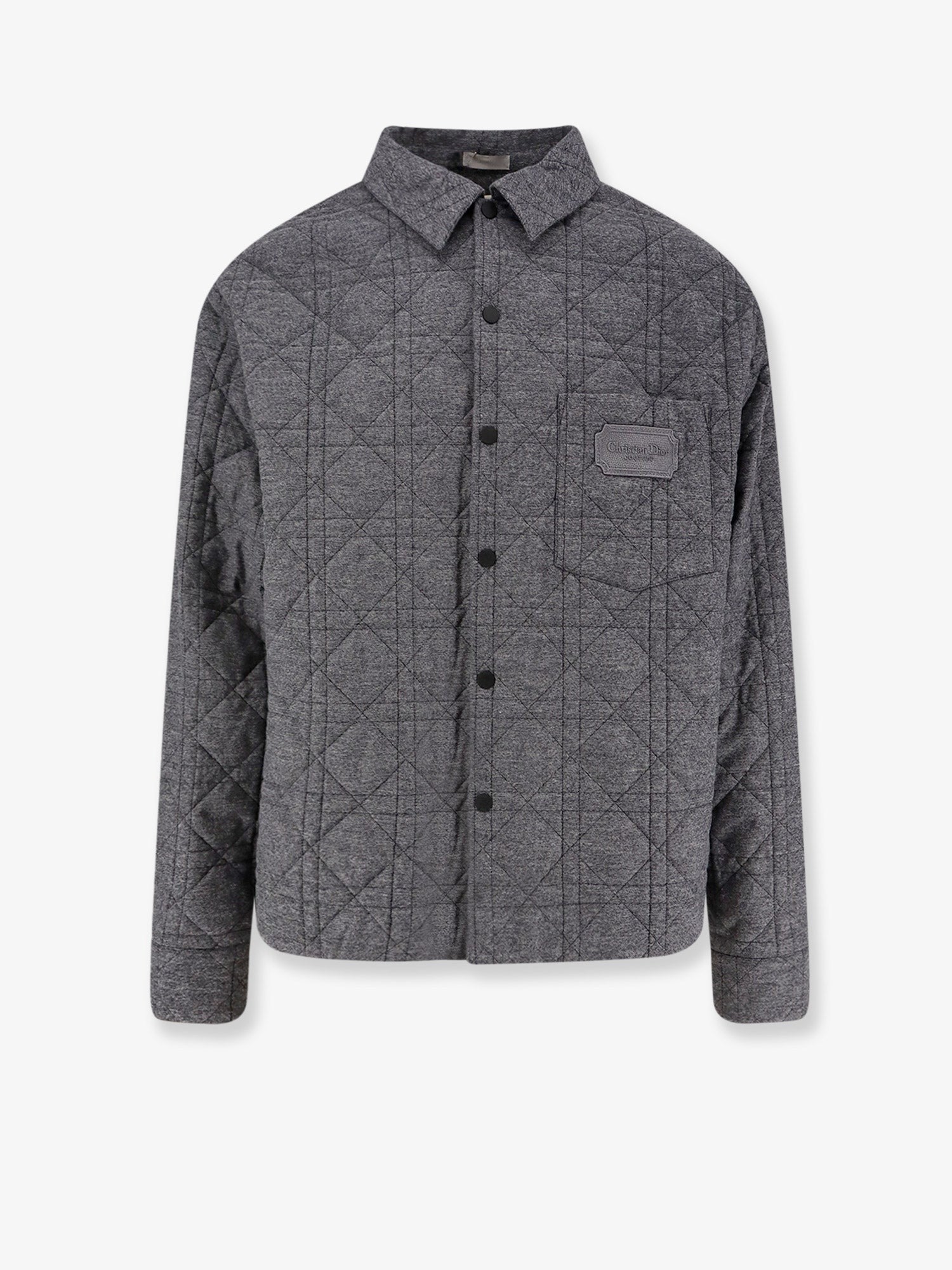 Dior Cannage Shirt Jacket with Embroidery Christian Dior Couture