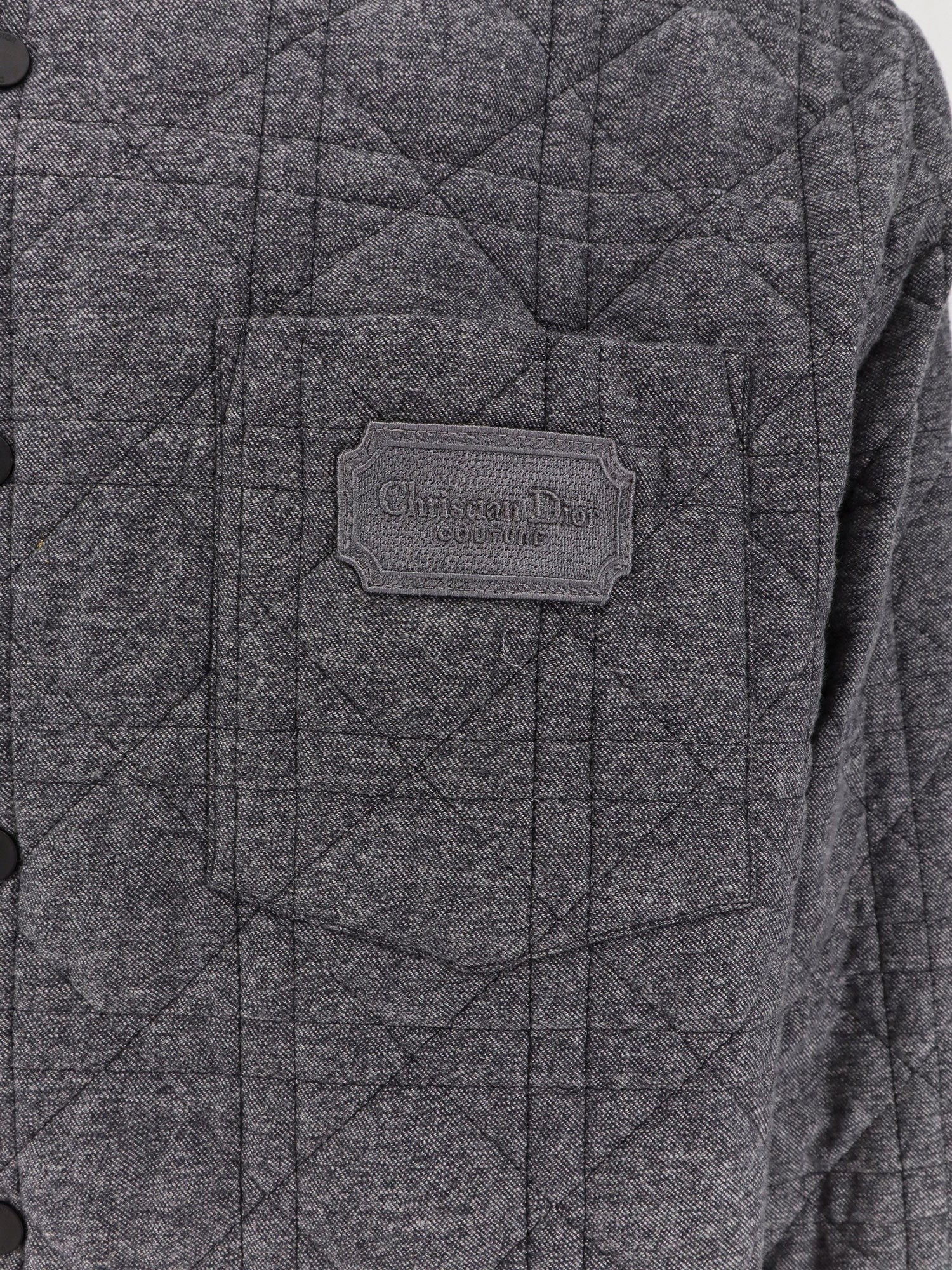 Dior Cannage Shirt Jacket with Embroidery Christian Dior Couture