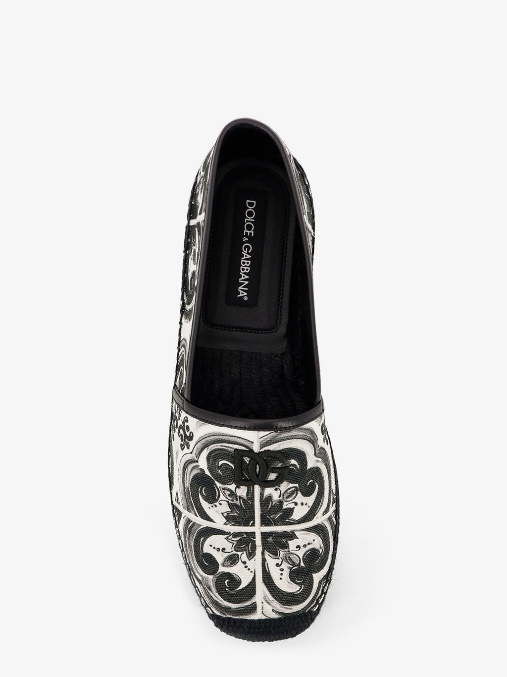 Dolce & Gabbana Canvas espadrilles with Maiolica print