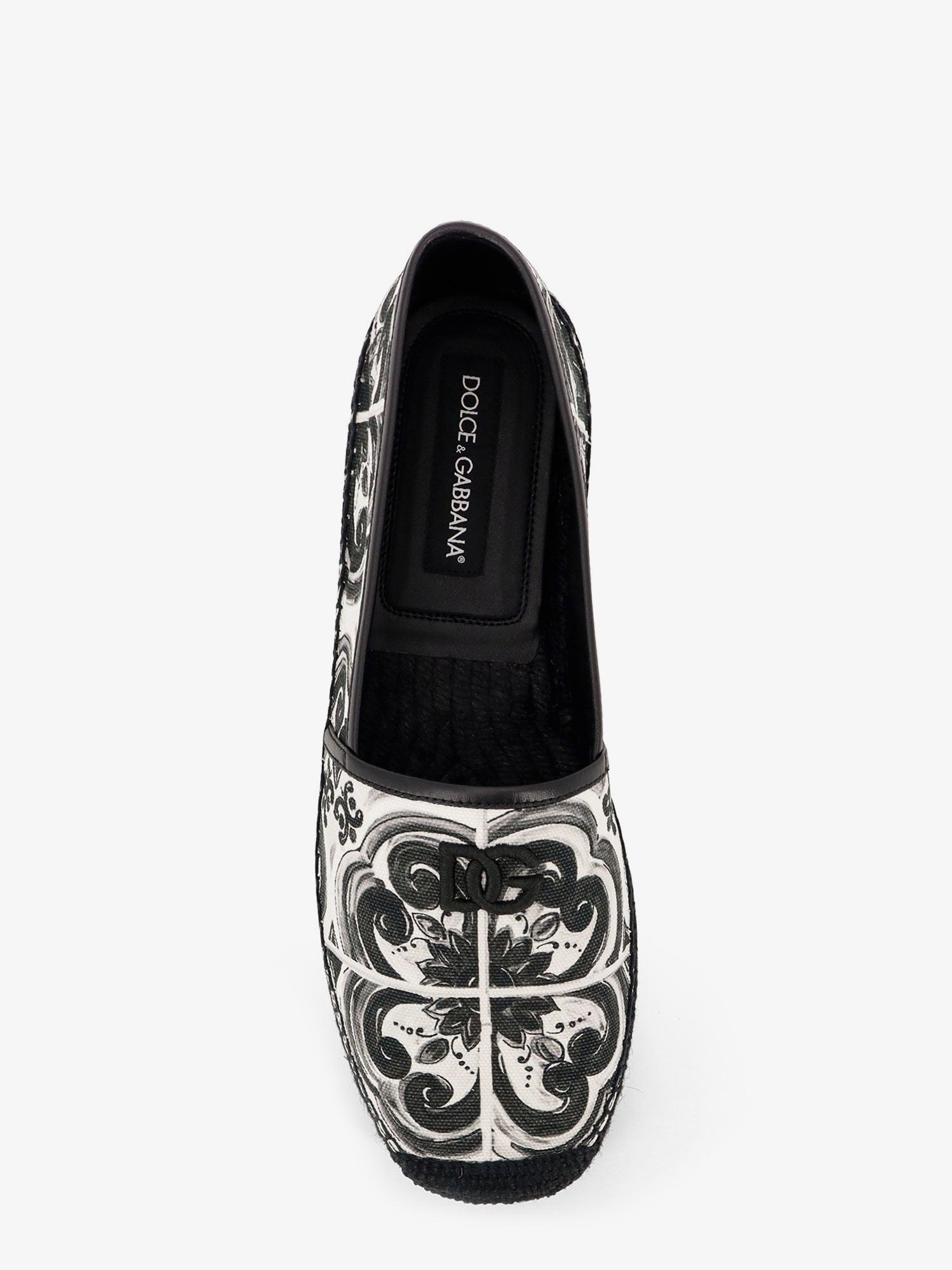 Dolce & Gabbana Canvas espadrilles with Maiolica print