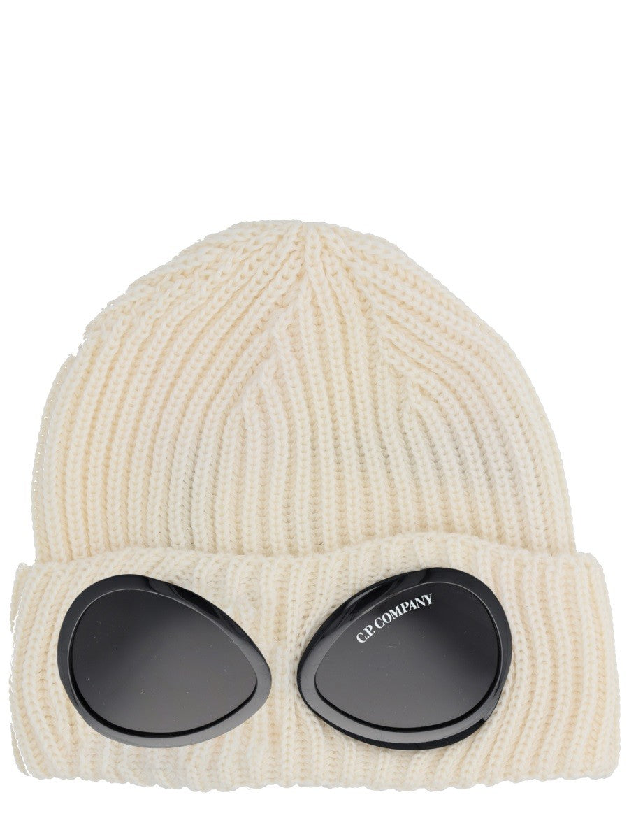 C.P. COMPANY CAP WITH GLASSES