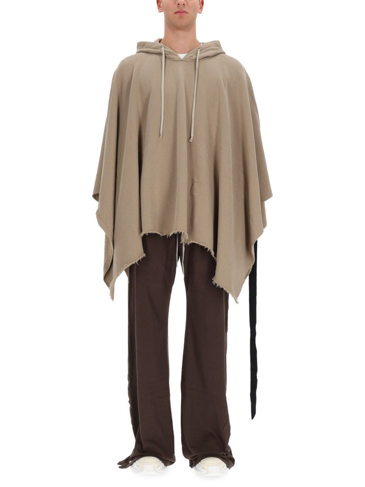 RICK OWENS DRKSHDW CAPE WITH HOOD