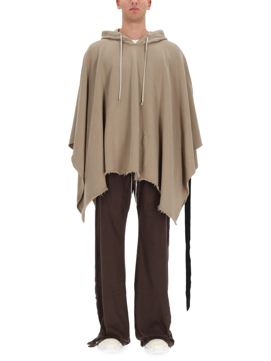 RICK OWENS DRKSHDW CAPE WITH HOOD