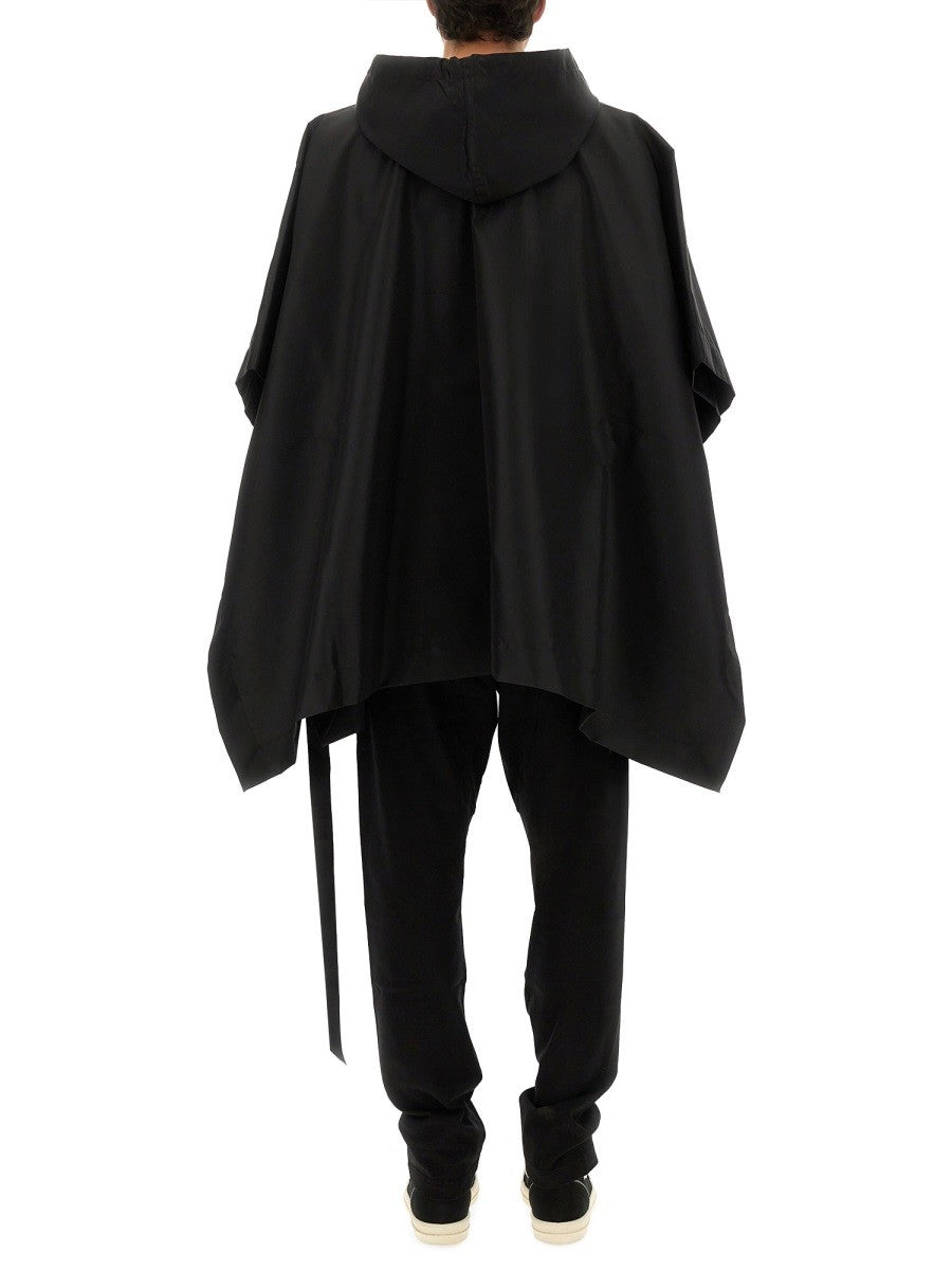RICK OWENS DRKSHDW CAPE WITH HOOD