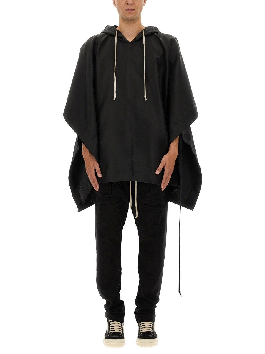 RICK OWENS DRKSHDW CAPE WITH HOOD