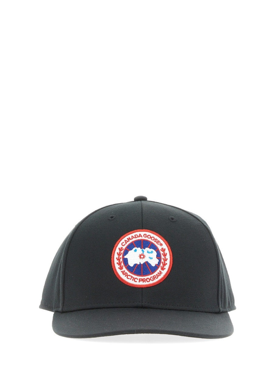 CANADA GOOSE BASEBALL HAT WITH LOGO PATCH