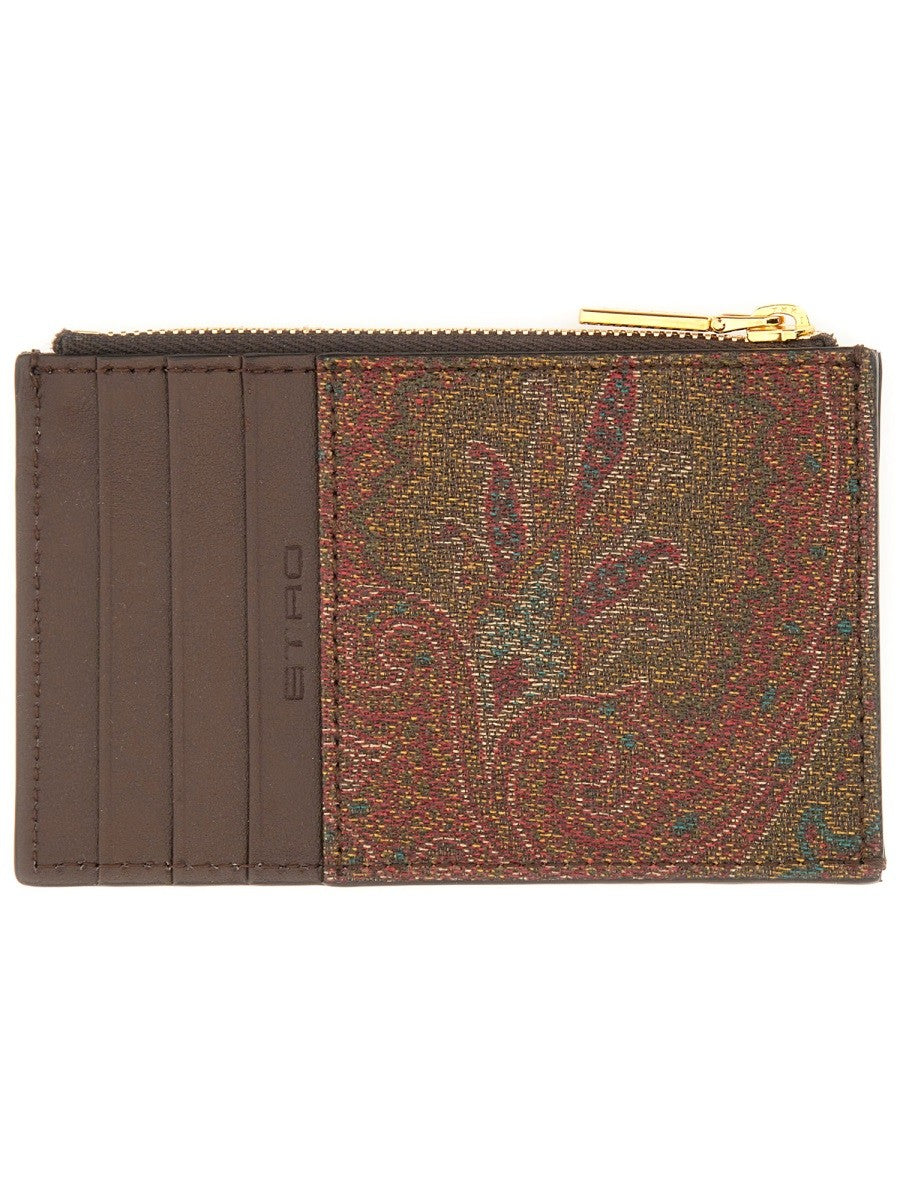 Etro CARD HOLDER "ARNICA" WITH PEGASUS