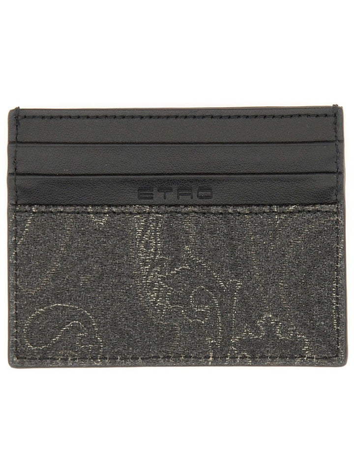 Etro CARD HOLDER "ARNICA" WITH PEGASUS