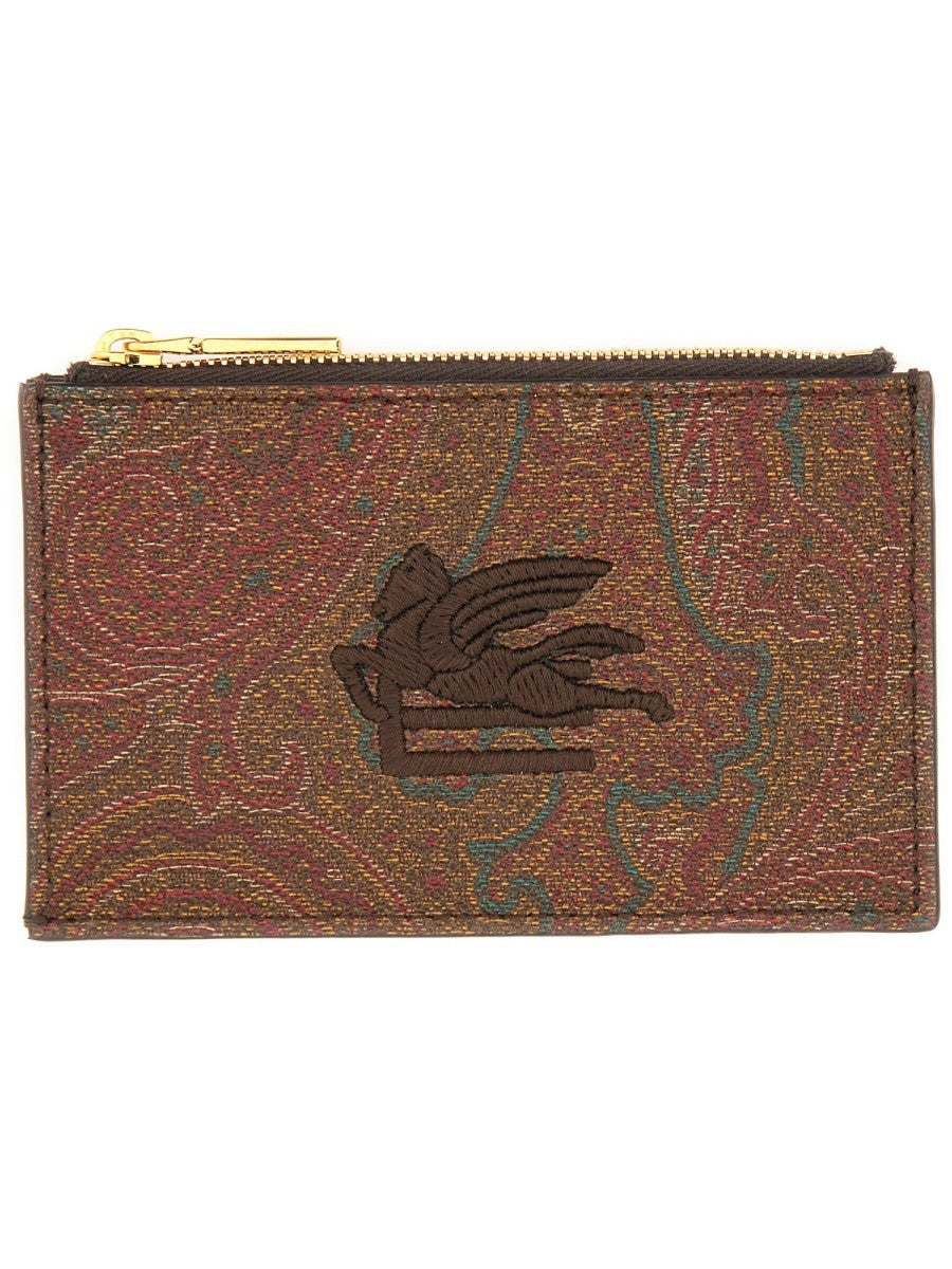 Etro CARD HOLDER "ARNICA" WITH PEGASUS