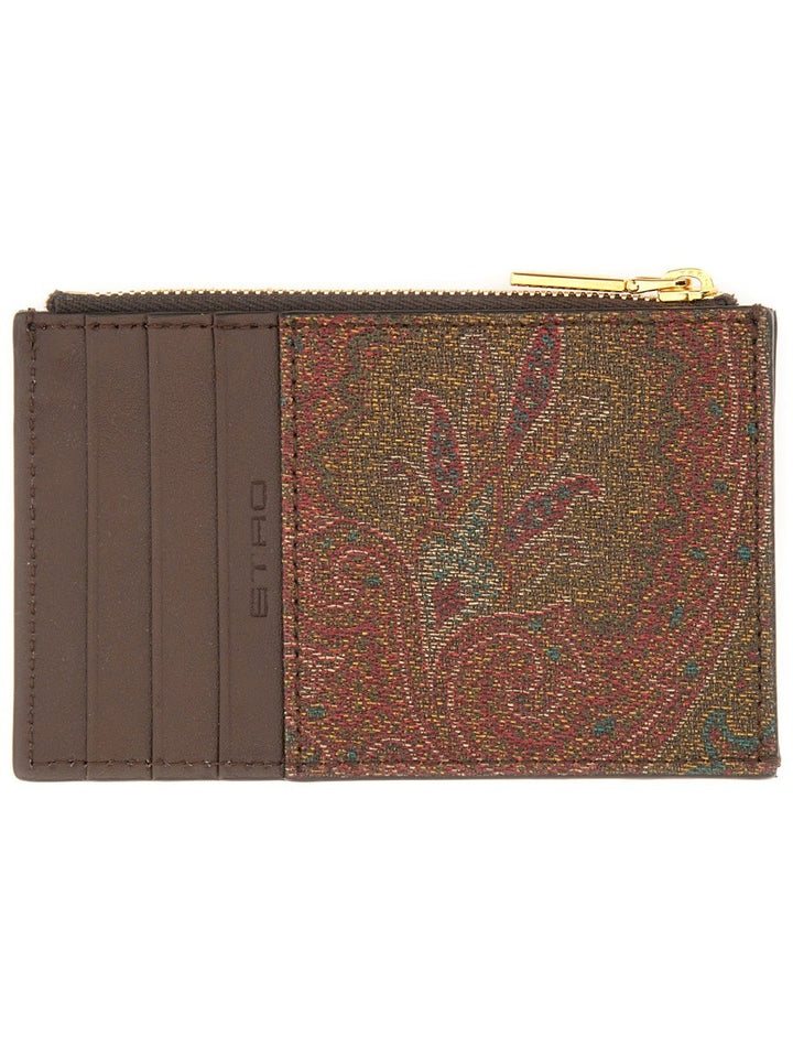 Etro CARD HOLDER "ARNICA" WITH PEGASUS