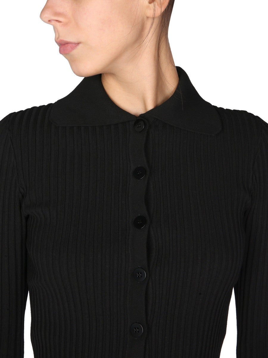 ANDREADAMO CARDIGAN WITH CUT OUT DETAILS