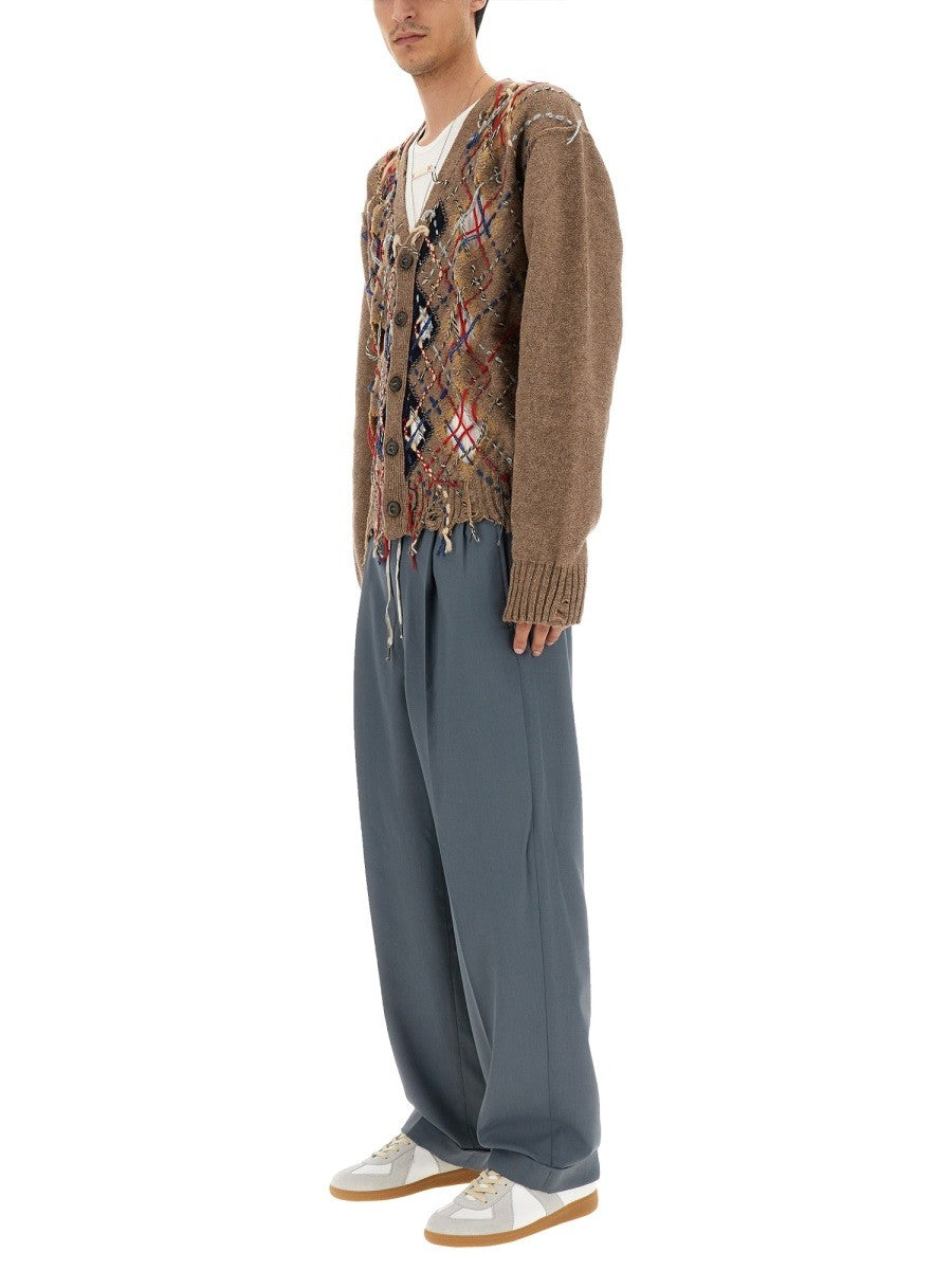 Maison Margiela CARDIGAN WITH DIAMOND PATTERN