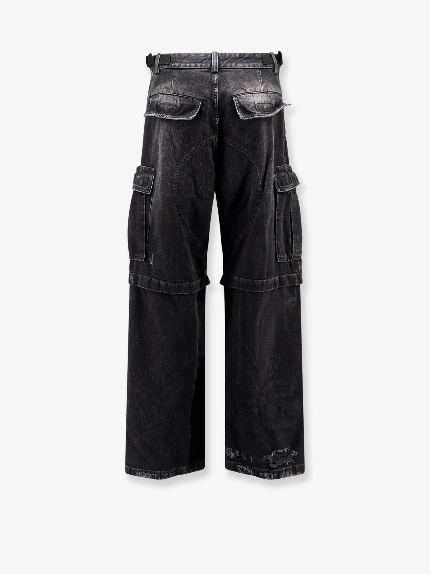 Balenciaga Cargo black denim trousers