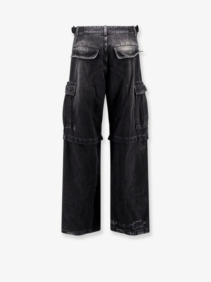 Balenciaga Cargo black denim trousers