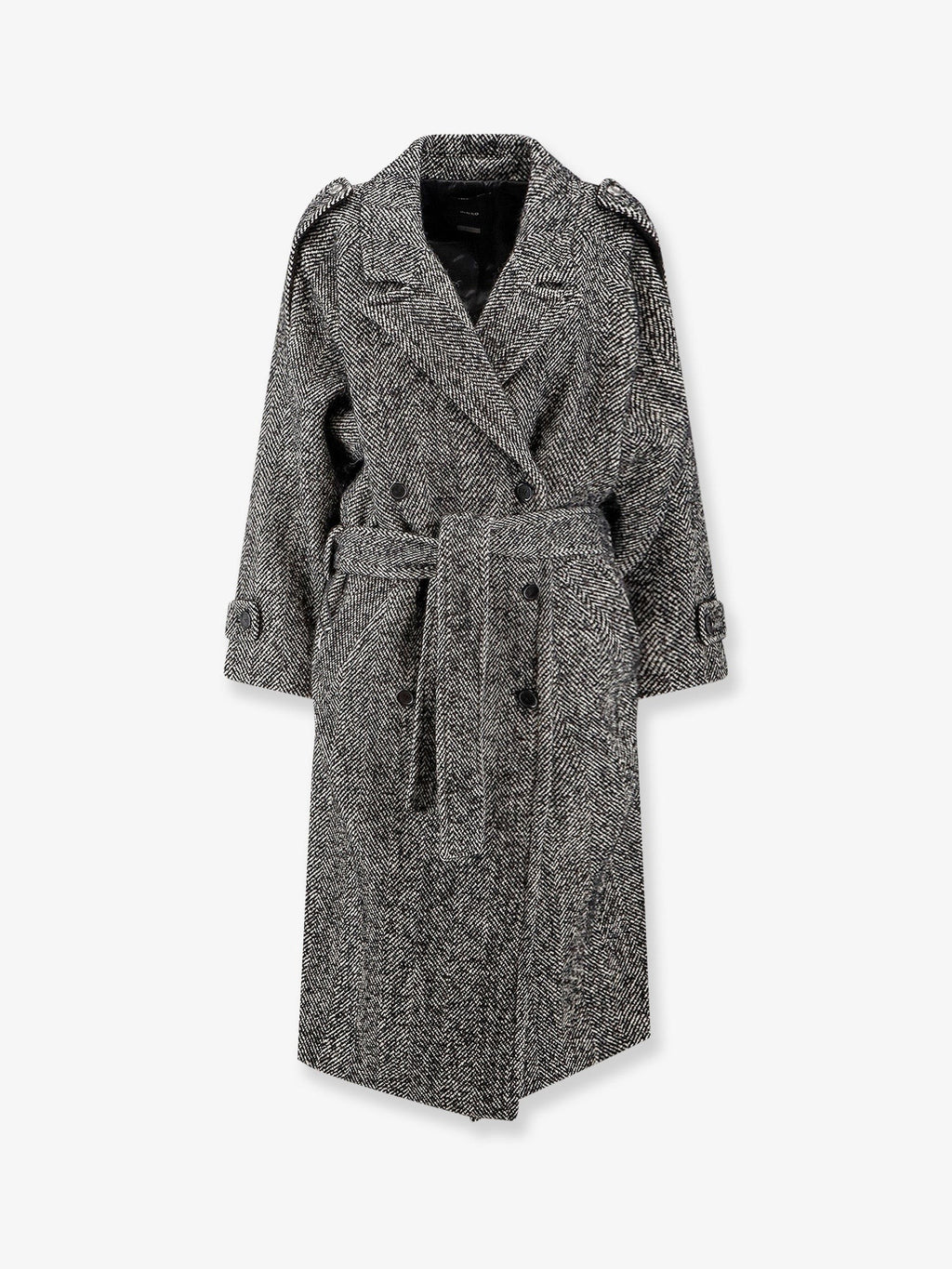 Pinko Carrube chevron cloth coat