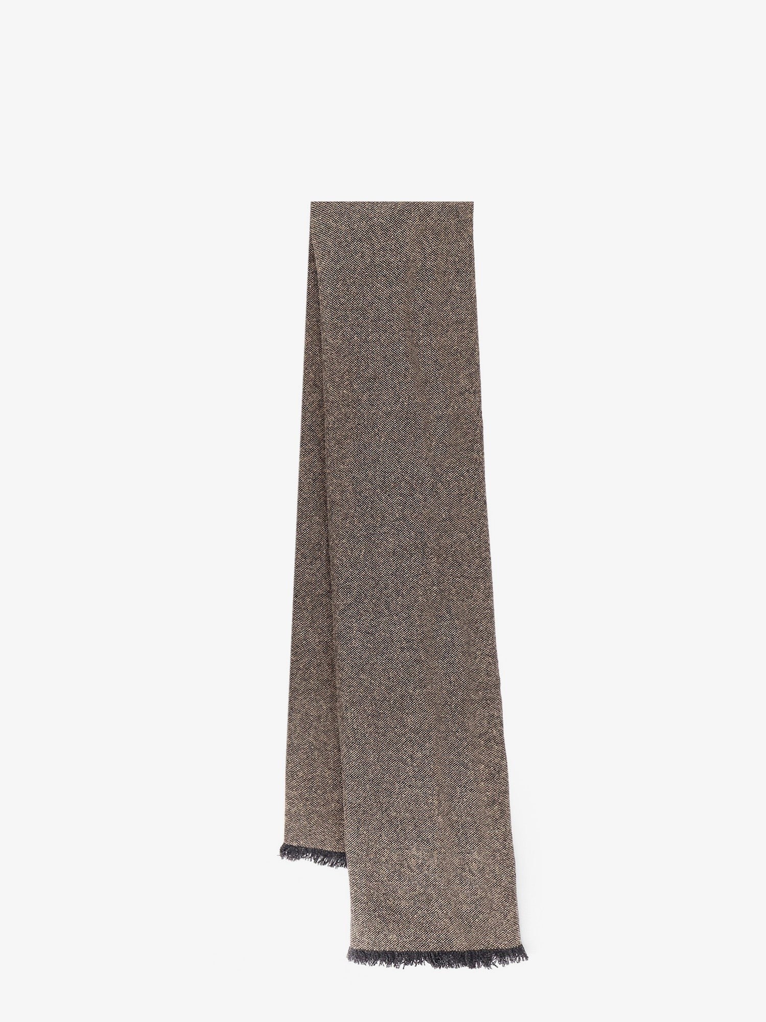 Brunello Cucinelli Cashmere blend scarf with lurex profiles
