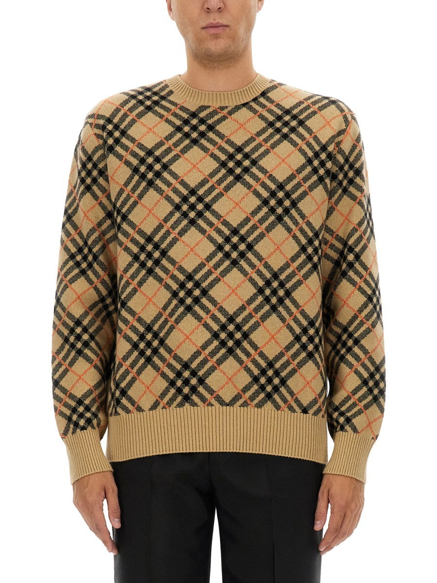 Burberry CASHMERE CHECK SWEATER