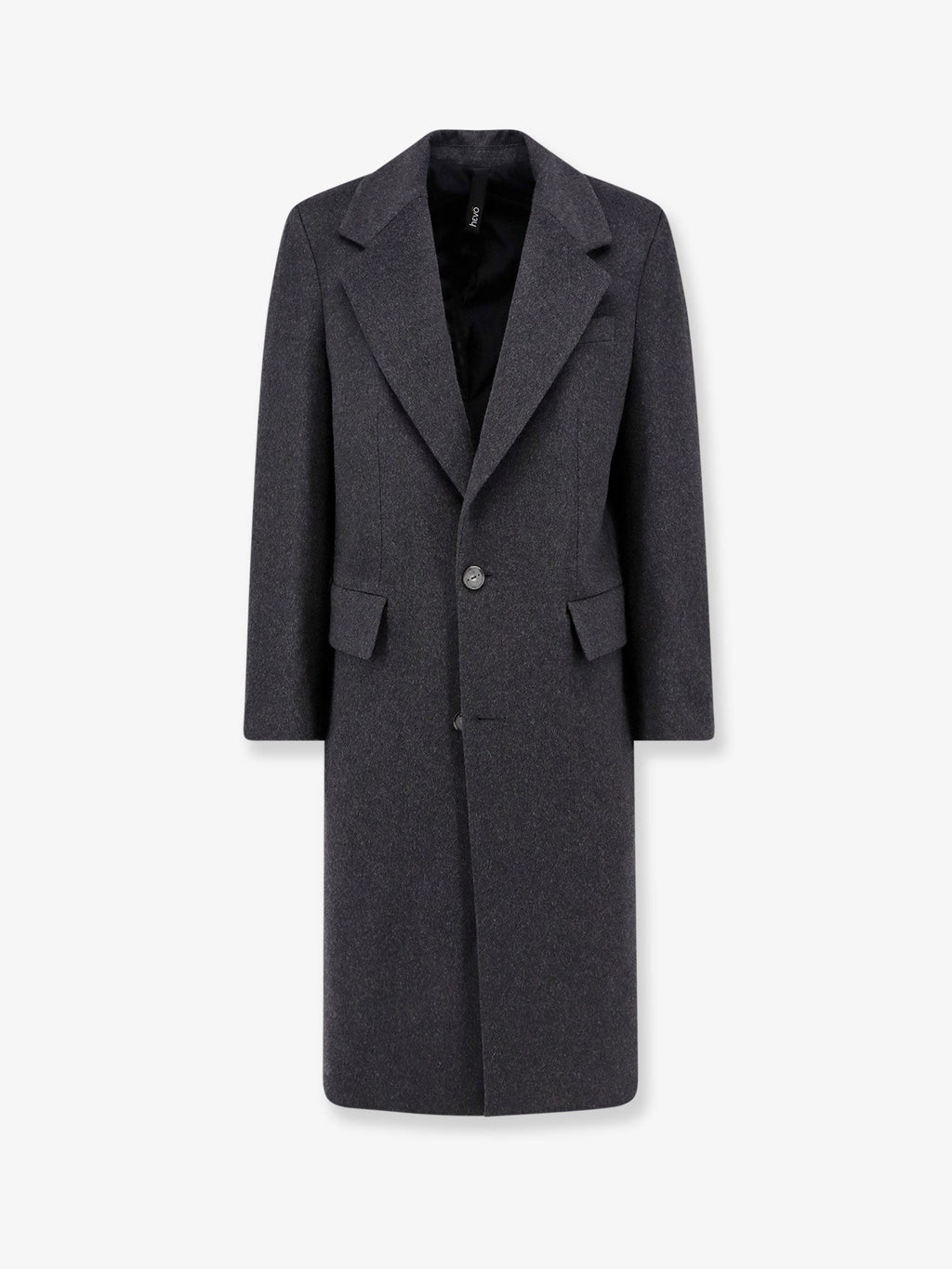 Hevo Cashmere coat with satin lining