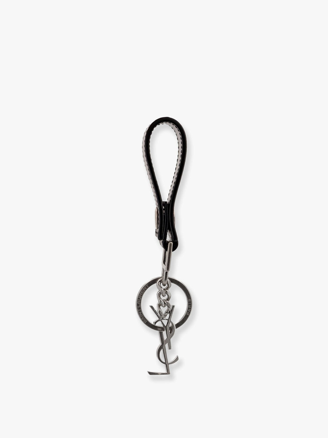 Saint Laurent Cassandre leather key ring