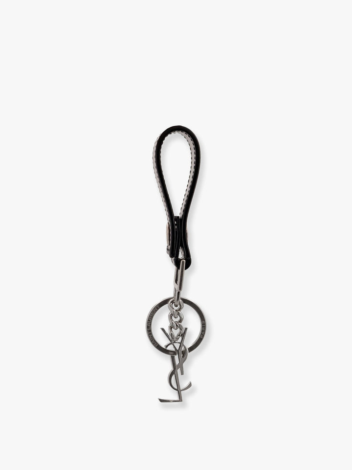 Saint Laurent Cassandre leather key ring