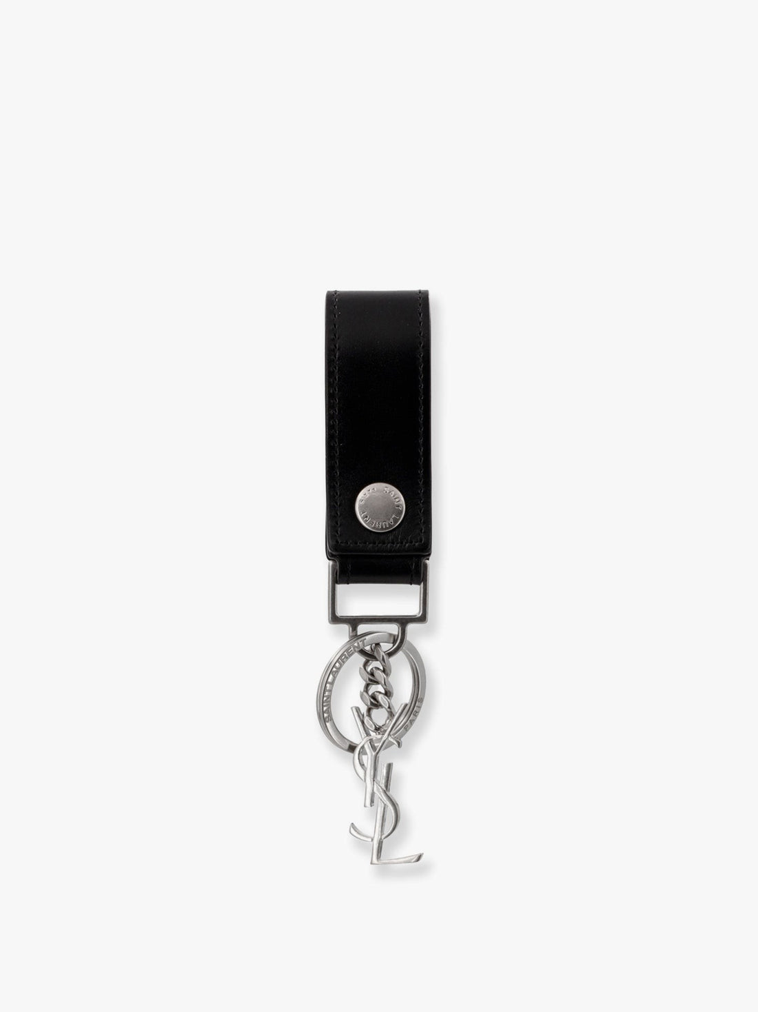 Saint Laurent Cassandre leather key ring