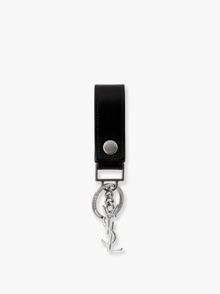 Saint Laurent Cassandre leather key ring